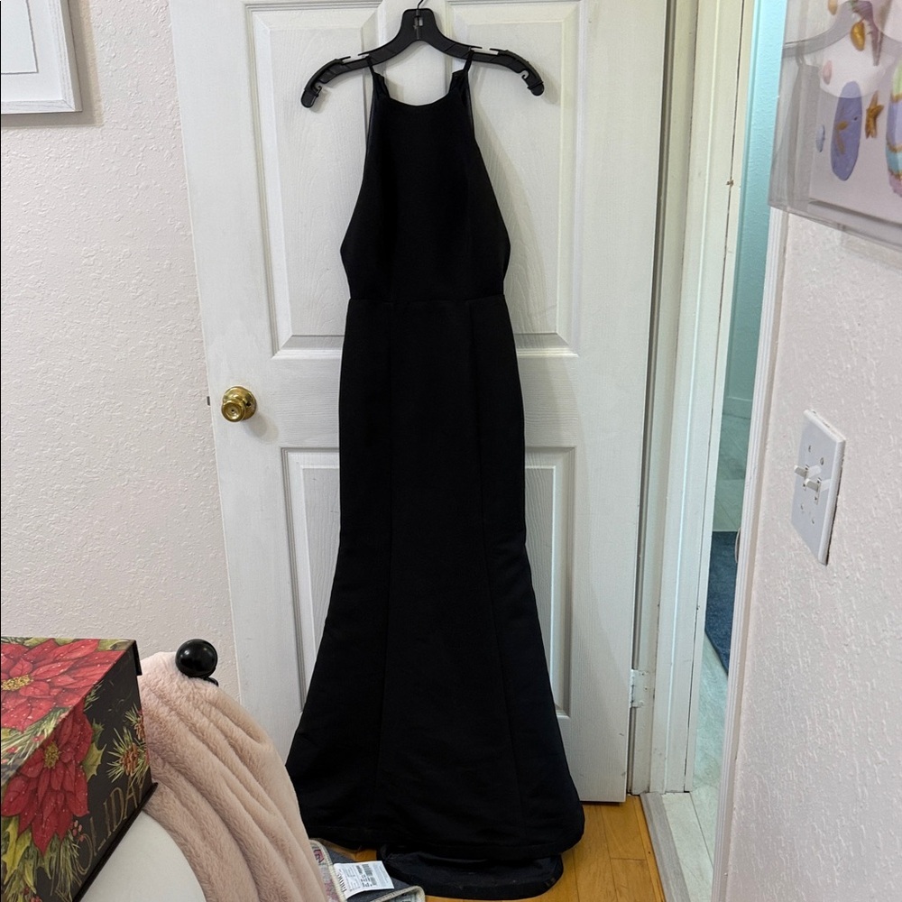 Amsale Black Maxi Dress